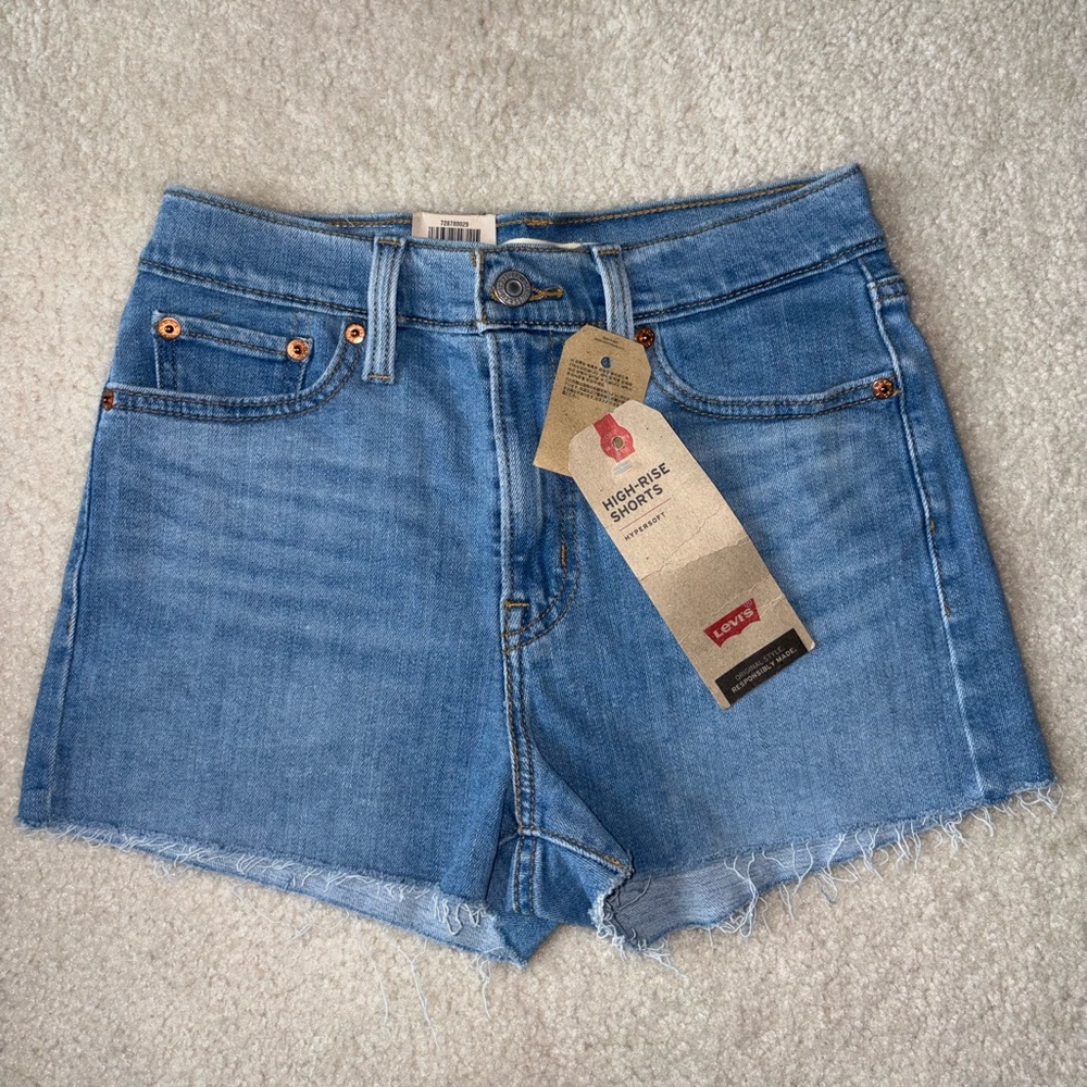 Levi's Light Blue Jean Shorts for Women